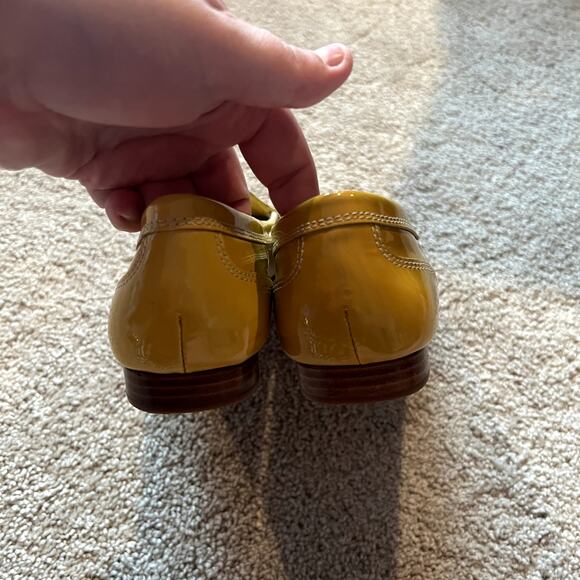 Franco Sarto Keen Yellow Ombre Leather Loafers Women's Size 7.5 Easy On & Off - Picture 6 of 11